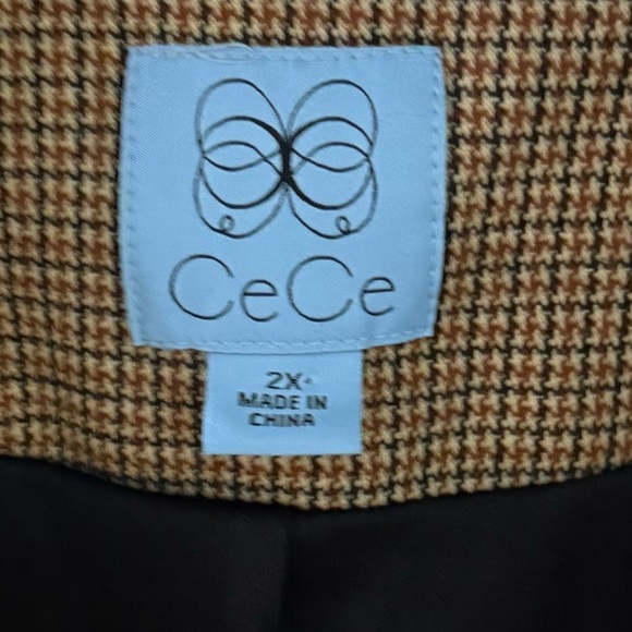 CeCe Open Front Puff Sleeve Blazer. - Picture 5 of 5